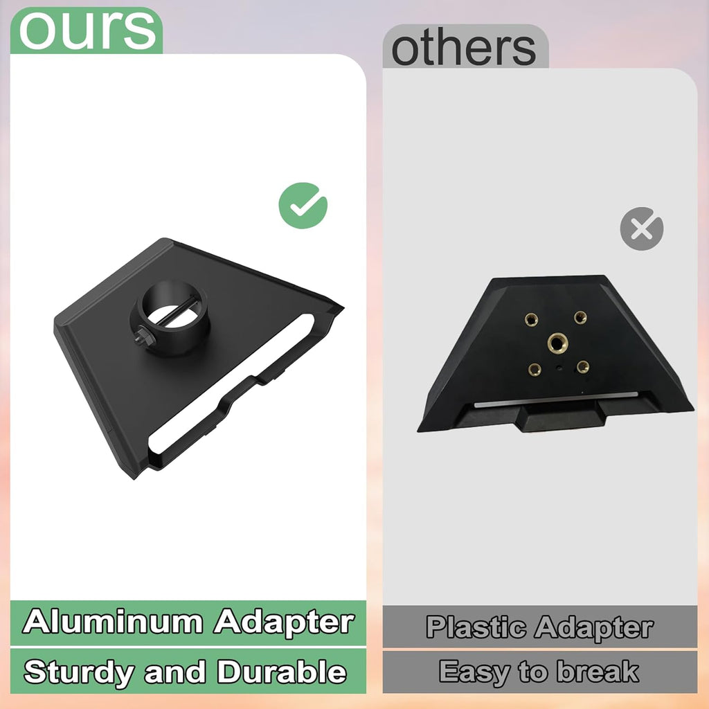 Gen 3 Mount for Starlink, Adjustable Wall /Roof Mounting Kit Compatible with V3 Starlink Standard Dish【Include Aluminum Gen 3 Pipe Adapter】