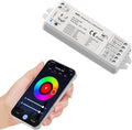 5in1 WB5 LED Controller Bluetooth Control 2.4GHz Dimmable CCT RGB RGBW RGBCCT COB LED Strips - Compatible with Tuya App Echo Alexa Google Home Voice Control