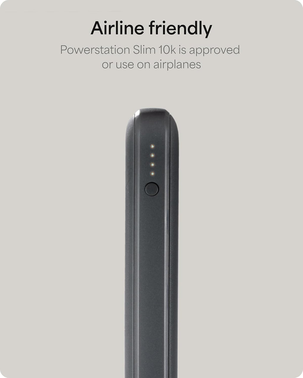 Mophie Powerstation Slim 10,000mAh Power Bank | Thin Everyday Power | 15W, Multi-Device