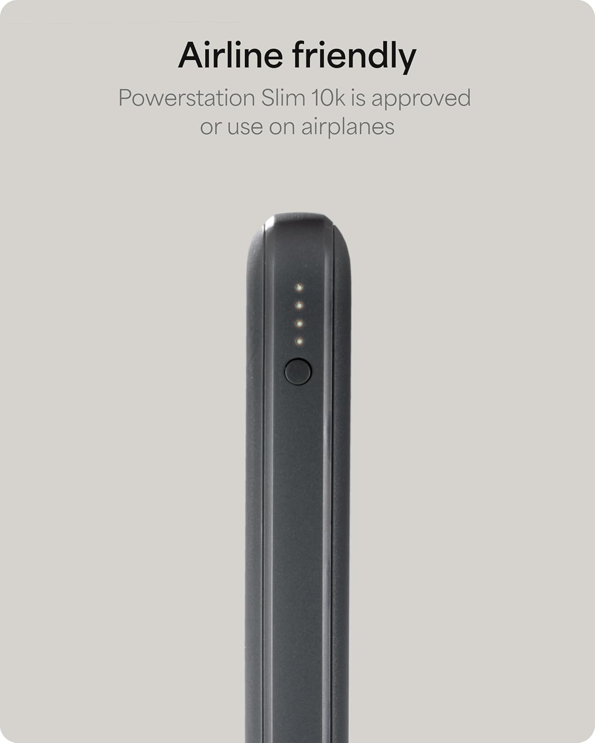 Mophie Powerstation Slim 10,000mAh Power Bank | Thin Everyday Power | 15W, Multi-Device