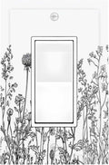 Decorative Outlet Covers Floral Wildflower Rustic Plant Leaves 1 Gang Single Rocker Light Switch Cover Plate Wall Plates Gfci Faceplate For Farmhouse Cabin Decor