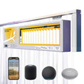 Smart Electric Curtain Motorized Track, Compatible with Alexa Google Assistant & Siri, Tuya App Remote Control, Adjustable to 5.2m(204 inch) for Living Room & Bedroom