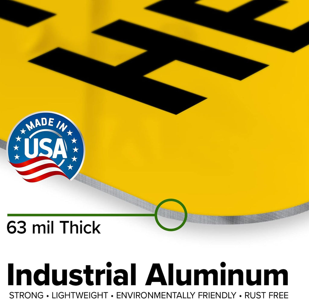 Custom Caution Sign, OSHA Sign, 12x18 Inches, Rust Free .063 Aluminum, Fade Resistant, Made in USA by My Sign Center