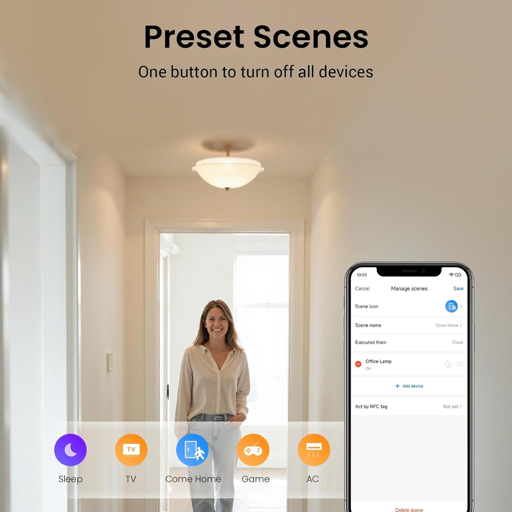 Broadlink RM5plus Universal Infrared Remote, Voice Control with Alexa & Google Home, Wi-Fi Smart Home Hub for TV, AC and Audio (IR 38KHz), 2.4GHz Wi-Fi Only