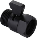 Tenfe Water Flow Control Valve, Brass Shut Off Valve Adjust Water Volume Regulator for Hand Held Shower Head & Bidet Sprayer, Matte Black Water Saver G1/2 Standard Connection