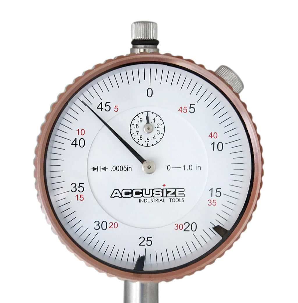 Accusize Industrial Tools 0-1'' by 0.0005'' Dial Indicators, P900-S099