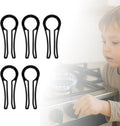 Gas Stove Knob Lock for Kids & Pets Safety,Gas Knob Lock to Effectively Prevent Accidental Touch,Easy to Install,Reusable PP Material,Fits Most Kitchen Sizes（BLACK,5PACK）