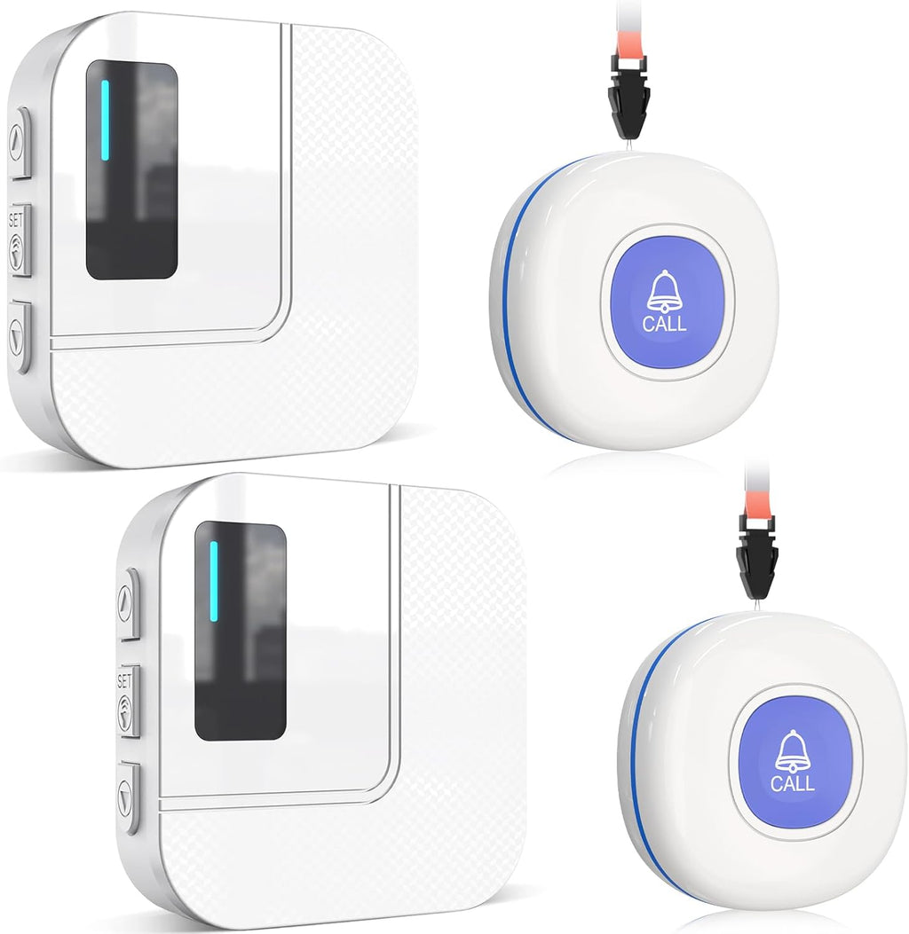 CallToU Wi-Fi Wireless Caregiver Pager Call Button for Elderly at Home , APP Emergency Alert for Seniors, Patients, and The Disabled (TY01WH-CB01-US 2-2)