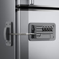 Upgraded Combination Fridge Lock for Child Safety, Keyless Refrigerator & Freezer Lock with Code for Kids, Grey