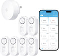 GoveeLife Upgraded Smart Water Leak Detector 1s with 1804ft Ultra-Long Range, WiFi Water Sensor with SMS/Email/APP Push and Sound Alarm, 5-Year Battery Life, Suit for Home, Basement, Kitchen, 6 Pack