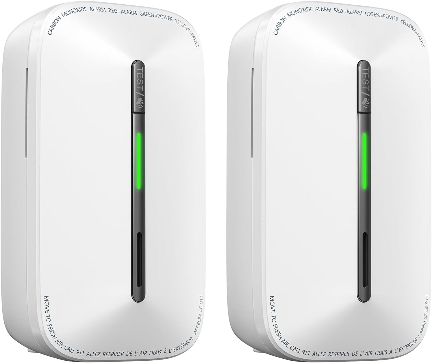 SITERWELL Plug in Carbon Monoxide Detector 10 Year Battery, CO Alarm Detector with Electrochemical Sensor and Sound Warning, AC Powered Portable Carbon Monoxide Detector for Home Office Travel,2-Pack