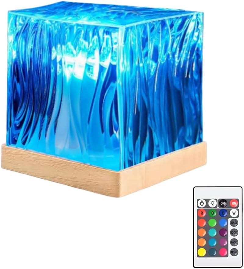 Northern Lights Projector with Remote, 18-Color Aurora Night Light for Bedroom, Galaxy Projector for Teens, Christmas Gift for Boys & Girls (Wood Base)