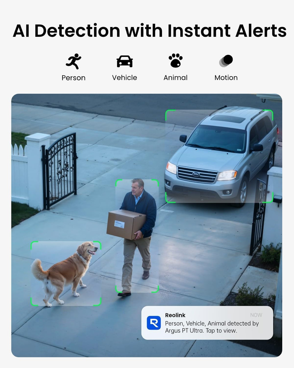 REOLINK 4K Solar Security Cameras Wireless Outdoor, 360° Pan Tilt, 8MP Color Night Vision, 2.4/5 GHz Wi-Fi 6, No Monthly Fee, Home Hub Compatible, Argus PT 4K+ 3W Solar Panel (Black)