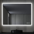 Blossom 48"X36" LED Bathroom Mirror with Lights, Front Lit and Backlight, Stepless Dimmable, Anti-Fog, Shatter-Proof Tempered Glass, Memory, 3 Colors Lighting Bathroom Mirrors for Vanity Makeup Mirror