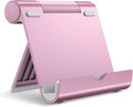 JETech Tablet Stand, Adjustable Portable Desktop Holder, Foldable Dock for iPad/iPad Pro/Air/Mini, Galaxy Tab A8/A7 Lite/A7/S8/S7, Kindle, Tab/Phones(4-11"), Rose Gold