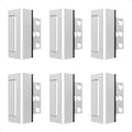 6Pack Home Security Door Reinforcement Lock Childproof, Door Locks for Kids Safety, Door Lock Latch Stopper for Front Door Inside Top of Door, Aluminum Construction Finish
