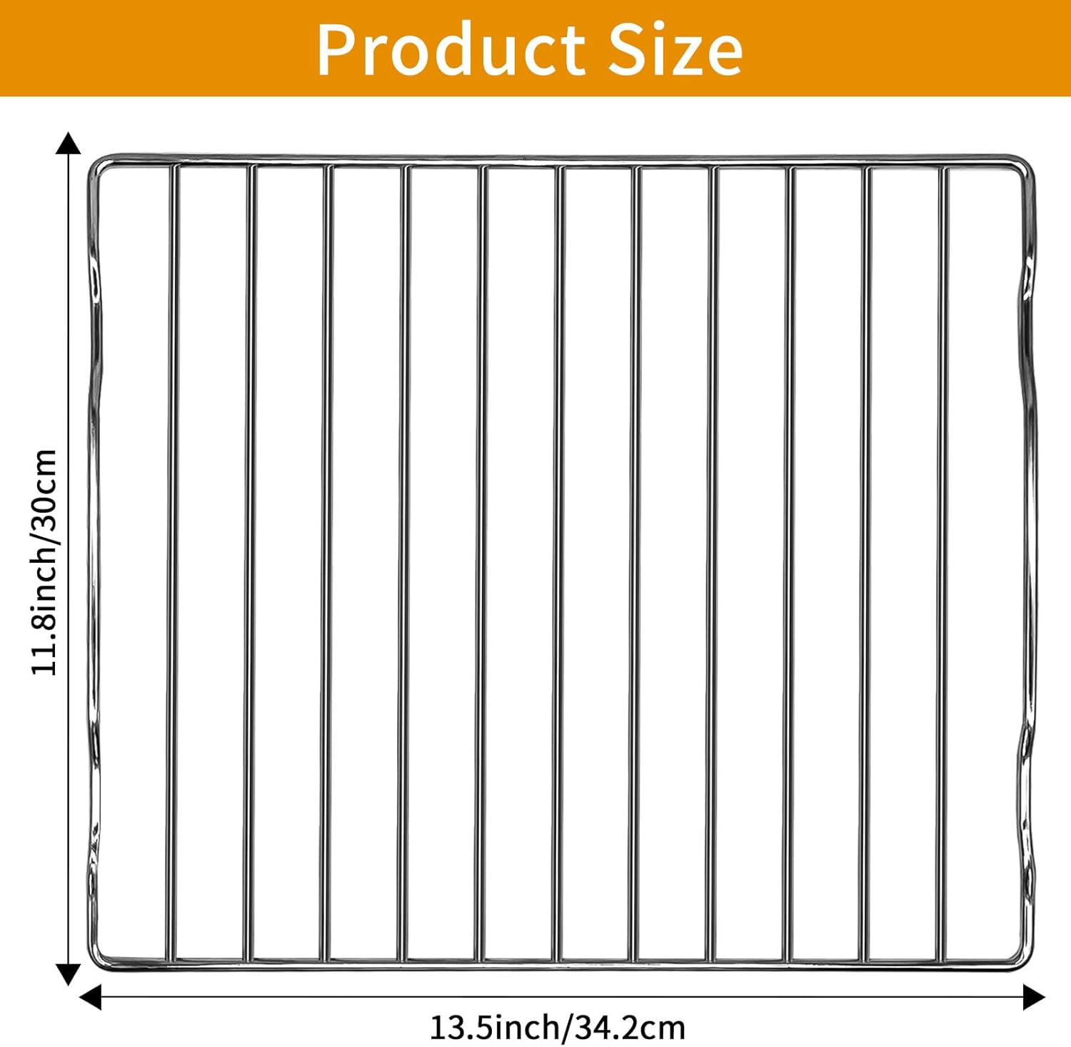 Air fryer Rack for Ninja Flip Toaster Oven & Air Fryer SP151, 13.5''× 11.8'' Food Grade Stainless Steel Air Fryer Accessories Replacement Parts Grill Rack, Dishwasher Safe
