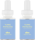 Pura and Allos - Fragrance Refill for Smart Home Air Diffusers - Aromatherapy Scents for Home - up to 120-Hours of Premium Fragrance per Vial - 2 Pack - Ylang Pistachio (Calm)