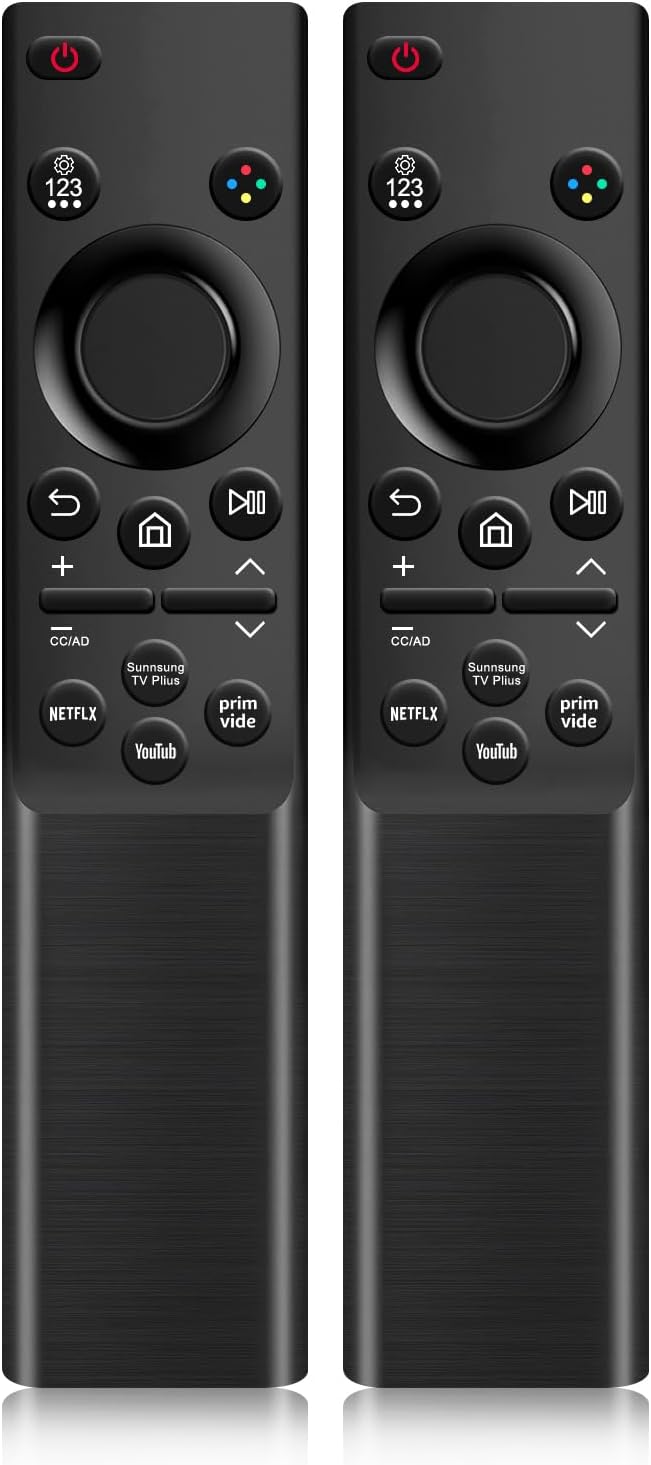 [2 Pack] Universal Replacement for Samsung TV Remote Control, BN59-01484A Compatible with All Samsung Smart TV, QLED, 4K, 8K, Frame, Curved, LED, LCD HDTV Models (2019-2025), No Setup Required