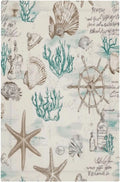 Mid Century Seashells Starfish Compass Light Switch Cover Plate 1 Gang No Device Blank Electrical Wall Plates Faceplate Decorative Switch Plate For Nursery Kids Room Decor