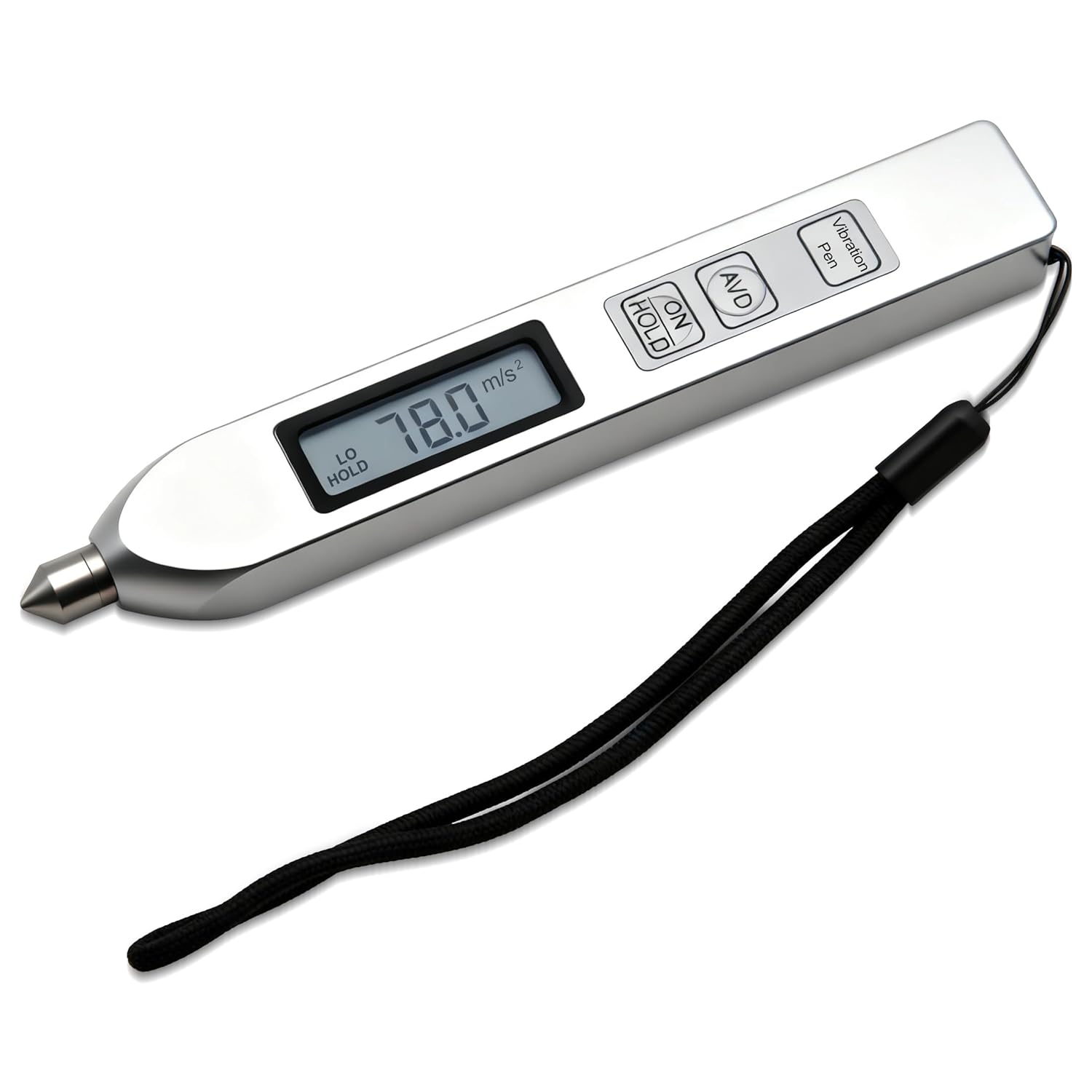 Pen Type Vibration Tester Meter Digital Vibrometer Vibration Testing with Acceleration Velocity Displacement TV2600 (Aluminum Alloy)