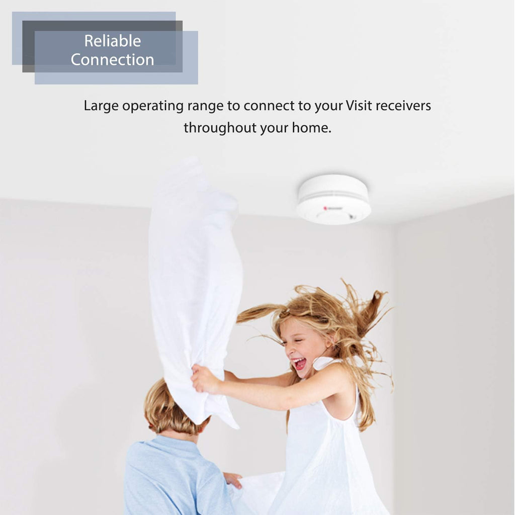 Bellman & Symfon Smoke and Fire Alarm Transmitter – Visit Smart Home System Component - Deaf and Hard of Hearing – Emergency Alert Fire Detector for Seniors and Assisted Living Safety