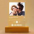 Custom Spotify Picture Frame, Customized Music Picture Frames, Personalized Photo Frames, Personalized Anniversary Valentines Day Gifts for Women Men Her Him Couple
