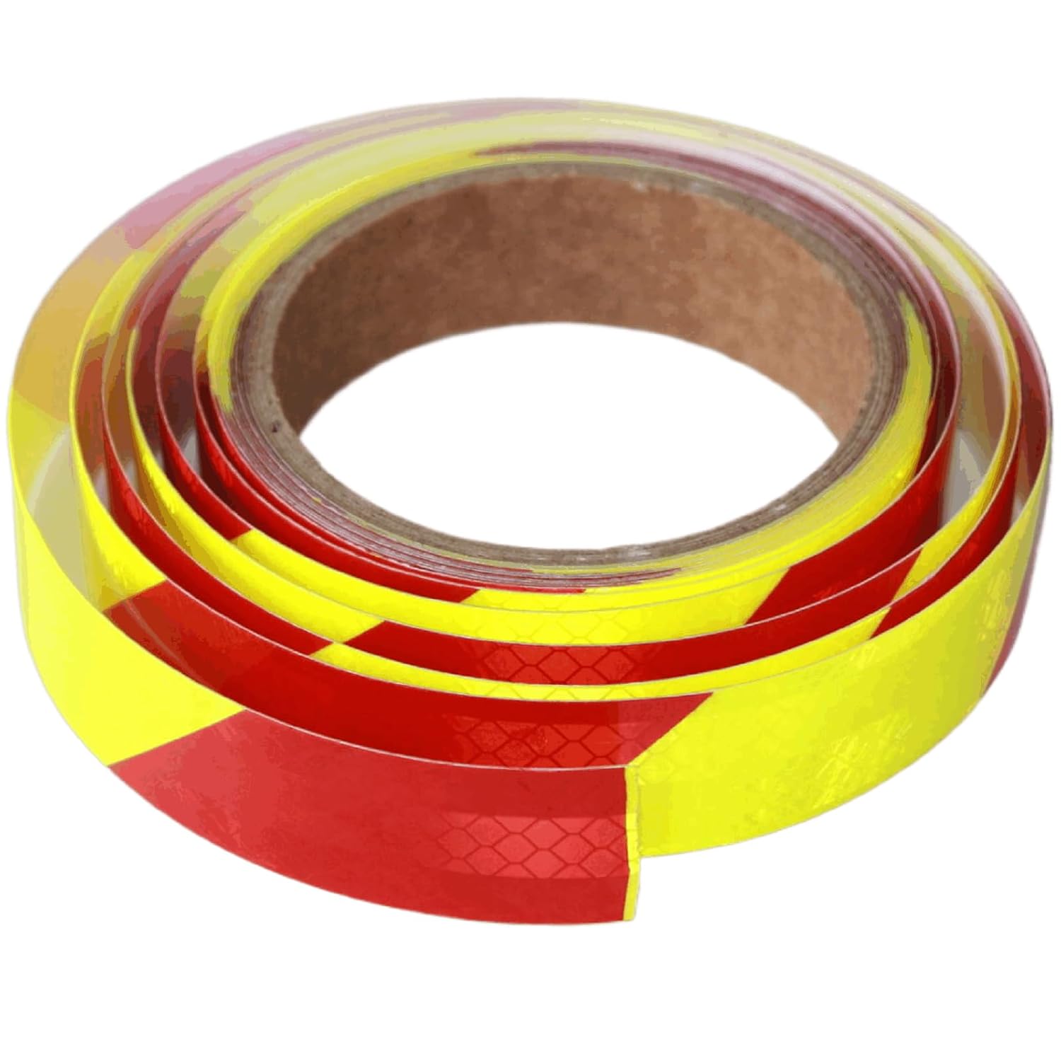 Non Fading Reflective Tape Outdoor Waterproof 1 inch Wide, High Visibility Industrial Marking Tape, Safety Adhesive Stickers (15 feet)