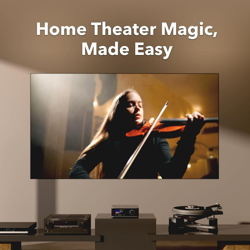 WiiM Ultra Music Streamer & Digital Preamp | 3.5" Touchscreen, Compatible with Google Cast & Alexa, Stream Spotify, Amazon Music, Tidal & More | HDMI ARC, Phono Input & Headphone Output | Silver