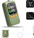 Carbon Monoxide detectors 4-in-1 Portable CO & CO2 Monitor for Travel RV CO Detector Temp/Hum Sensor, Rechargeable Real-Time CO Alarm& CO2 Alarm for Air Safety & Quality (Japan CO Sensor & NDIR)