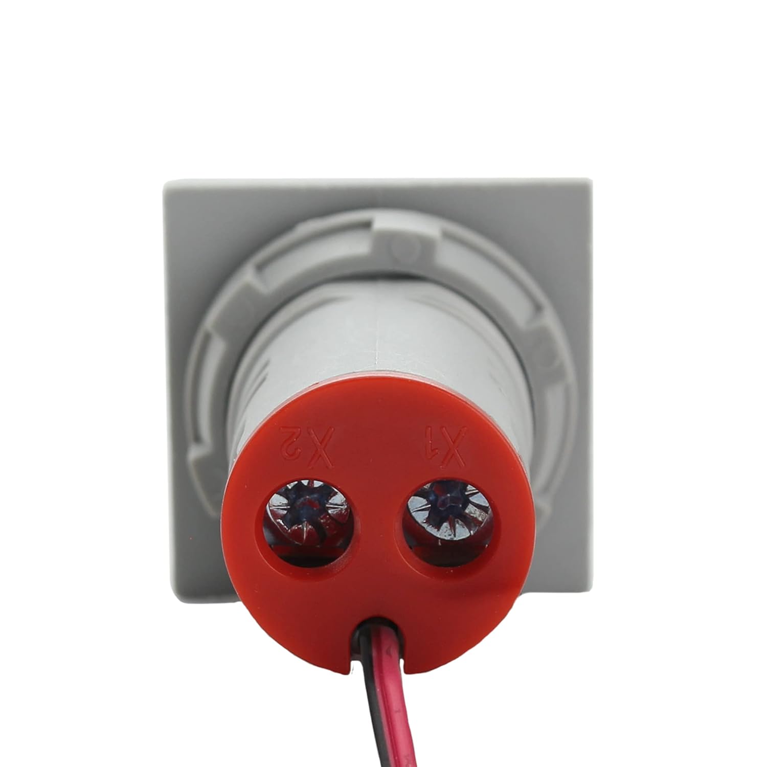 LED Voltage Display Panel Mount Volt Amp Meter, AD101-22VAMS 22mm Square Voltmeter and Ammeter, AC50-500V Voltage and 0-100A Current Meter, Red (1 Pack)
