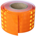 Non Fading Orange Reflective Tape Outdoor Waterproof 4 inch, High Visibility Warning Industrial Marking Tape, Safety Stickers (68 feet)