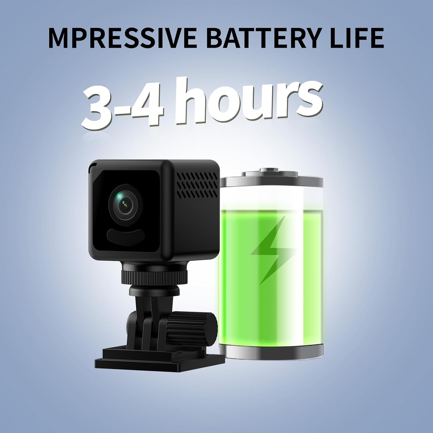 4K Mini Security Camera WiFi Wireless Camera Small Smart Portable HD Nanny Cam with Motion Detection Cloud & SD Storage Clear Night Vision Micro Cameras for Home Office Pet Baby Monitor Indoor/Outdoor