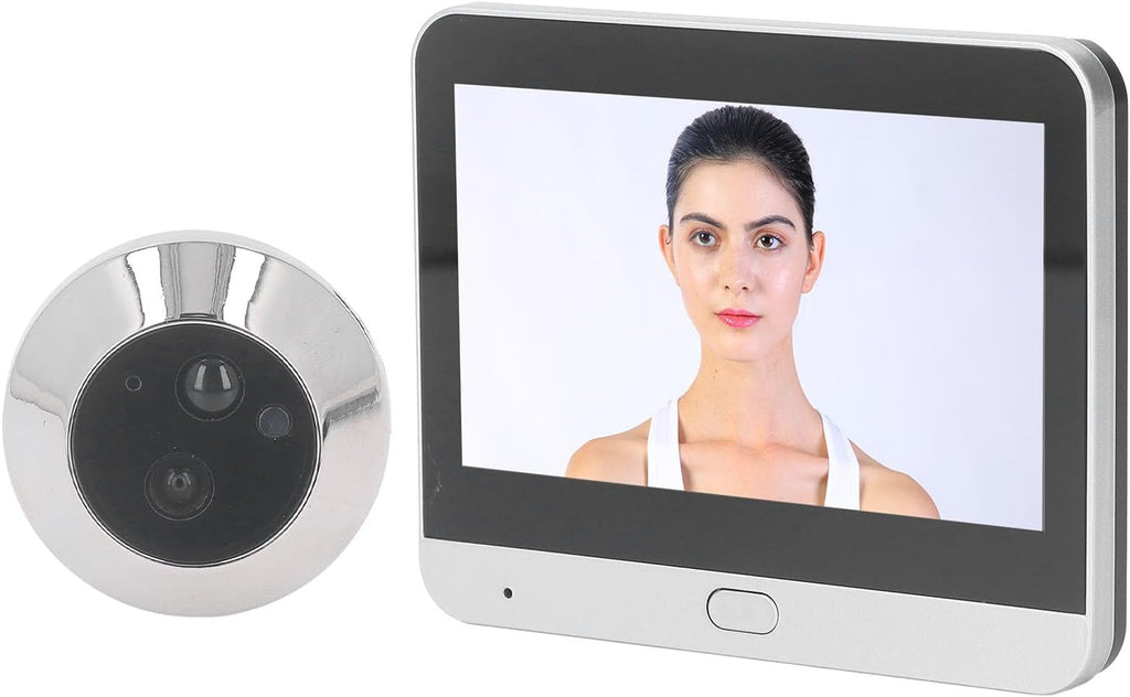 Zopsc 1080P Wireless Peephole Camera, WiFi Smart Digital Door Viewer with 4.3 Inch Screen, Night Vision, Motion Detection, for Home Security Apartment Door Monitoring