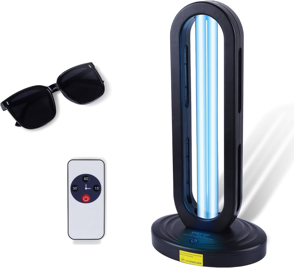 UV Light Sanitizer with Ozone,Ultraviolet Light Sanitizer for Room,Home Disinfection Device,15/30/60 Minutes Timer