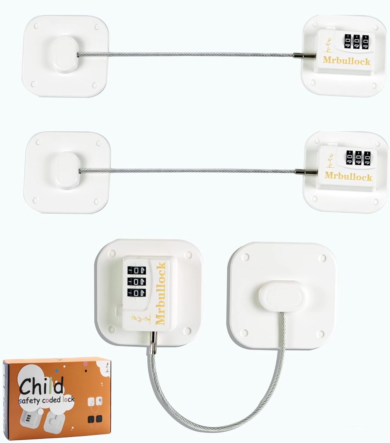 Refrigerator Lock Fridge Locks for Kids Keyless Child Safety Cabinet Locks for Cabinets Closets Drawers Window Electrical Appliances