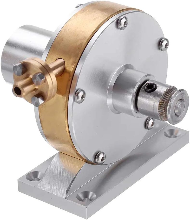 Stirling Engine Model That Runs, JT-II Desktop Model Steam Turbine Stirling Engine Motor, Mechanical Metal Stirling Motor Electricity Generator Engine Kit for Science Experiment