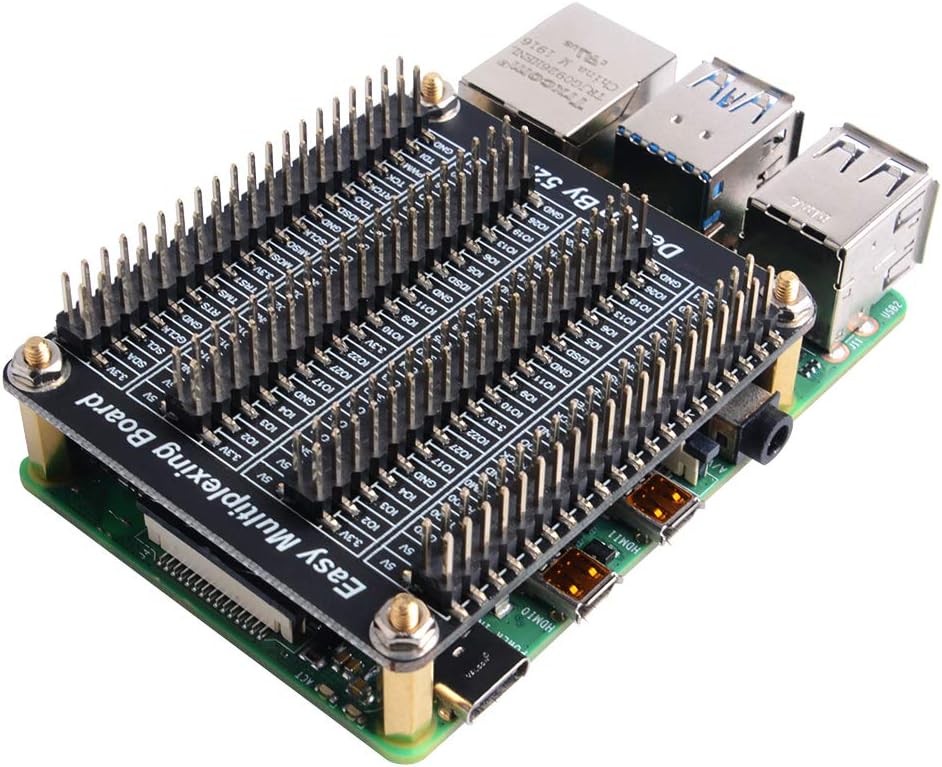 GeeekPi GPIO Extension Board for Raspberry Pi, Expansion Board GPIO 1 to 4 for Raspberry Pi 5/4B/3B+/3B with Screws