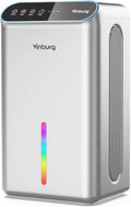 Dehumidifier for Basement (85 OZ, 800 sq ft) Quiet Dehumidifiers for Home, Auto Shut-Off, Sleep Mode, 3 Gear Timer(8H,16H,24H), Small Dehumidifier for Bedroom, Bathroom with Drain Hose