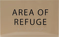 6" X4" Area of Refuge Sign - ADA Compliant Tactile Graphics Grade 2 Braille Text | Wall Mount Plastic Signs for Shopping Malls, Offices, Hotels, Schools, Apartments & Restaurants
