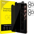 JETech Privacy Screen Protector for iPhone 11 Pro 5.8-Inch with Camera Lens Protector, Anti Spy Tempered Glass Film, 2-Pack Each