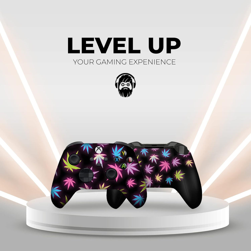 DreamController Neon Weed Custom X-box Controller Wireless compatible with X-box One/Series X/S Proudly Customized in USA with Permanent HYDRO-DIP Printing(NOT JUST A SKIN) (MODDED)