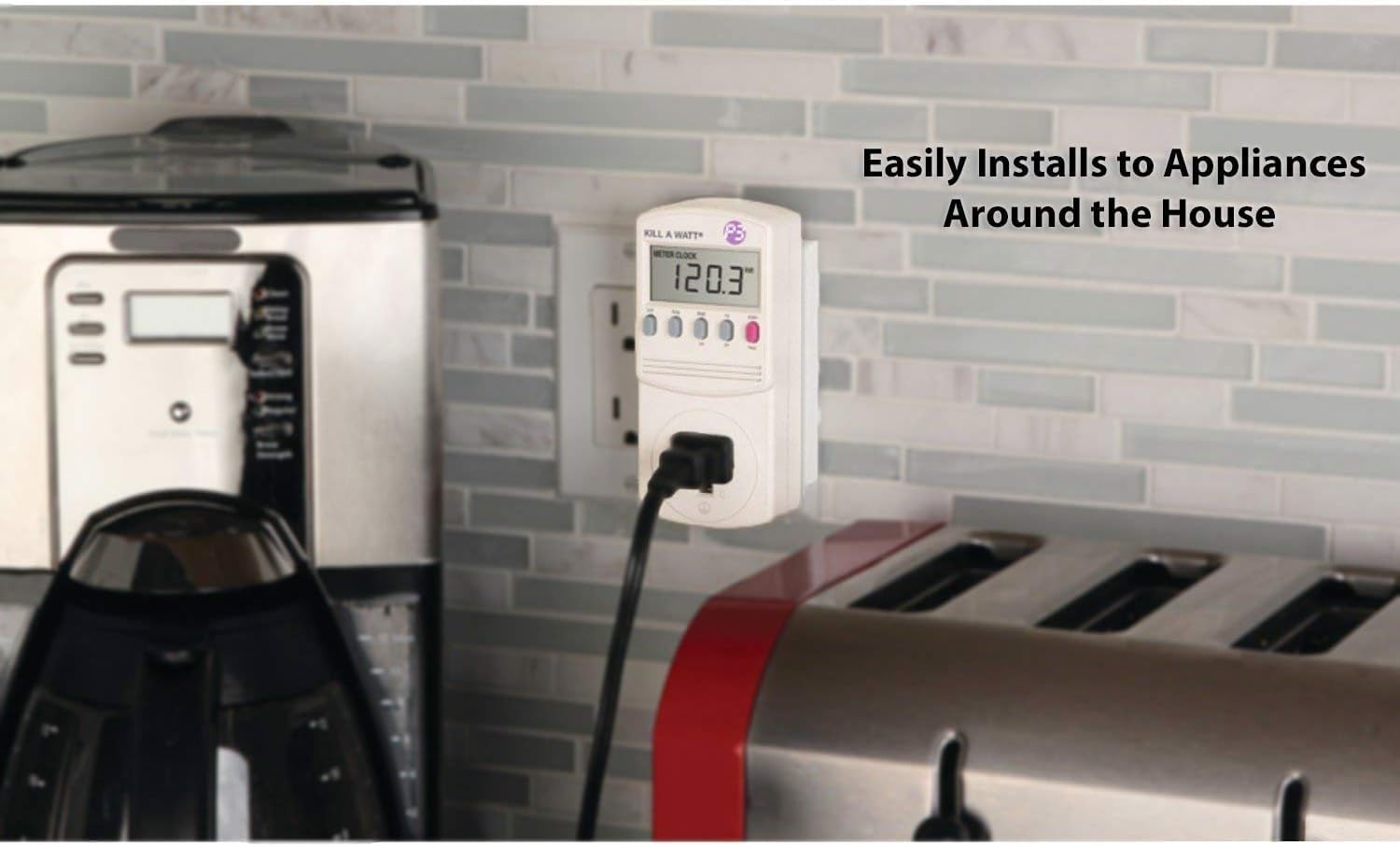 4-Pack P3 P4400 Kill A Watt Electricity Usage Monitor (4-Pack)