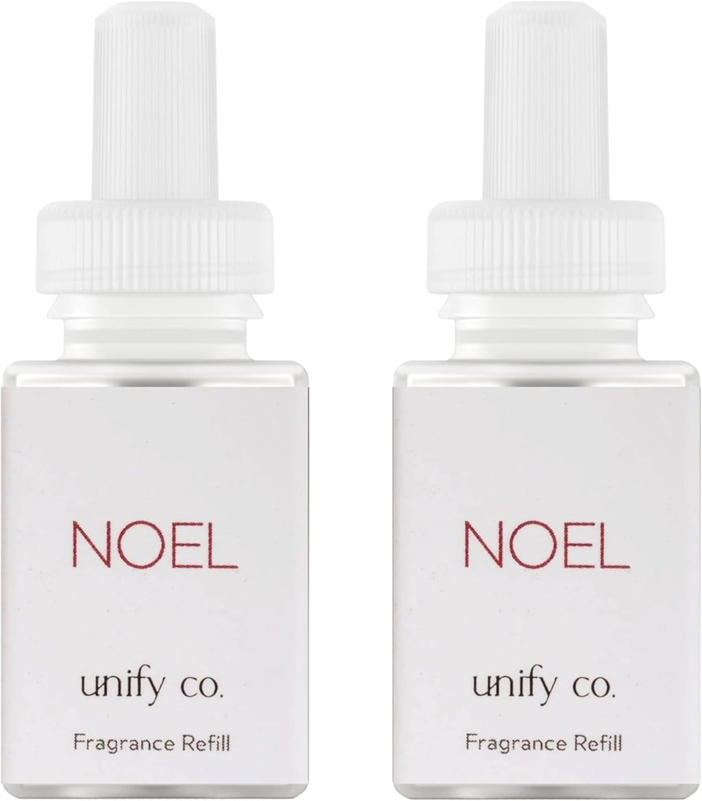 Pura & Unify Co. Home Scent Refill - Smart Home Air Diffuser - Up to 120-Hours of Luxury Fragrance per Refill - Home Essential - Clean & Safe Diffuser Fragrance - 2 Pack, Noel