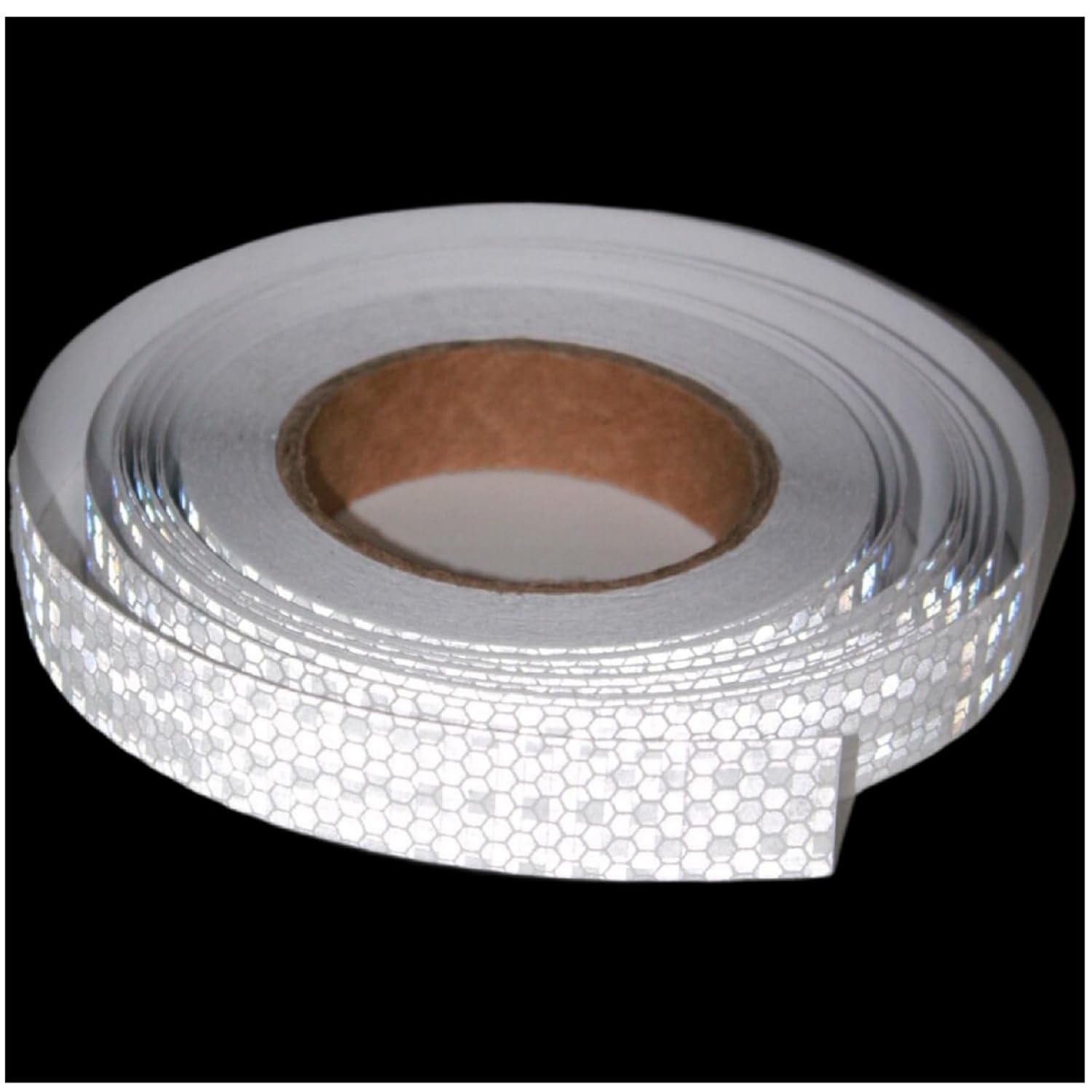 Reflective Tape White 1 inch, Outdoor Waterproof High Visibility Warning Industrial Marking Tape, Safety Stickers (68 feet)