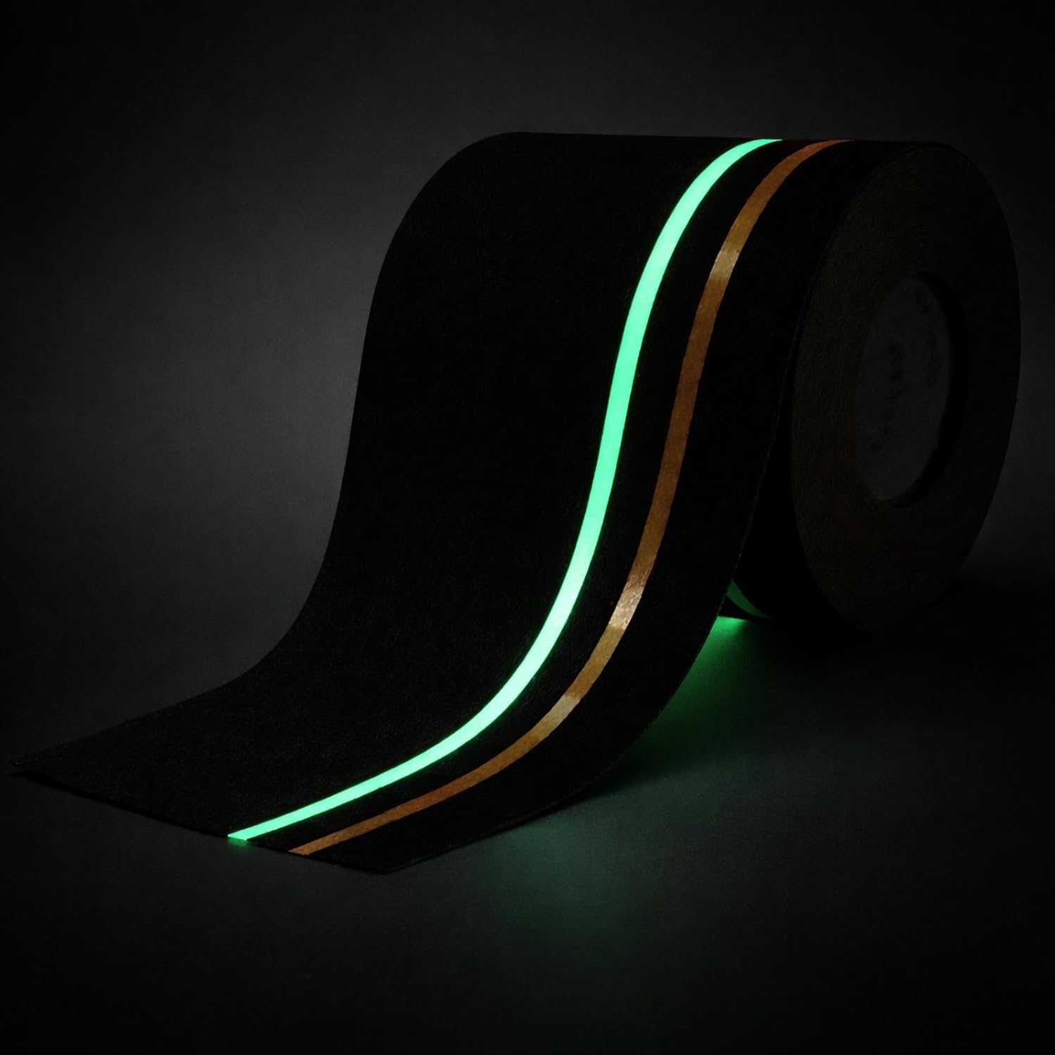 S&X Heavy Duty Anti Slip Tape 6 Inch x 60 Ft, High Traction Non Skid Grip Tape with Reflective & Glow-in-The-Dark Strips, Outdoor Stair Treads Non-Slip for Steps Ramps Boats Decks Long-Lasting
