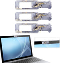Webcam Cover, 3 Pieces, Laptop Camera Cover, Privacy Shielding Capacity is Twice as Big as The Traditional, Suitable for Computer Mobile Phones, laptops, Tablets and so on (Grey Marble)