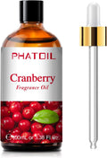 PHATOIL 3.38FL.OZ Cranberry Fragrance Oils for Aromatherapy, Essential Oils for Diffusers for Home, Perfect for Diffuser, Yoga, Skin Care, DIY Candle and Soap Making - 100ml