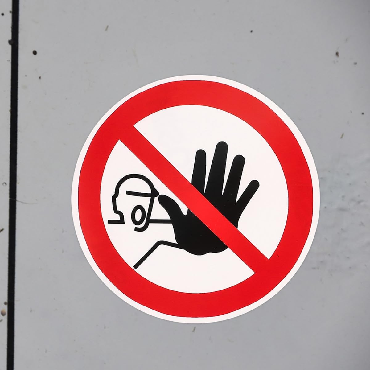 5pcs No Entrance Warning Label Stickers Safety Caution Decal Warning Sign for Industrial and Construction Use Adhesive for Surfaces