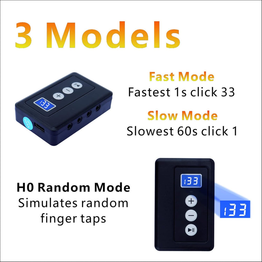Auto Clicker for iPhone iPad：Screen Device Automatic Tapper for Android IOS，Simulated Finger Continuous Clicking, Adjustable Speed Physical Clicker，Suitable for Gameing Reward